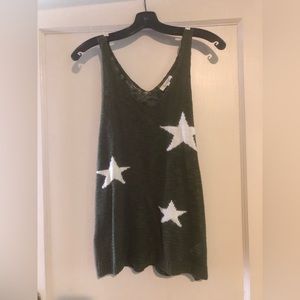 La Miel sweater with stars tank top